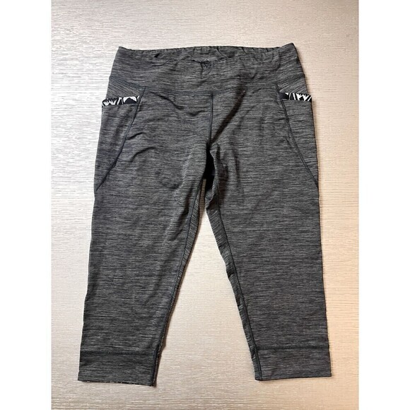 Patagonia Womens Size Small Diversifly Capris Cropped Tights Drawstring Gray - Picture 1 of 5